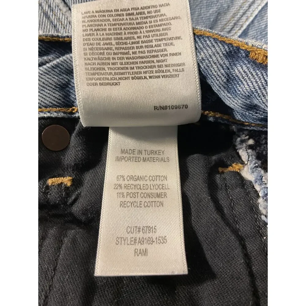 Agolde Organic Mid Denim Rami Carpenter Denim Jeans Size 26 - Picture 6 of 6